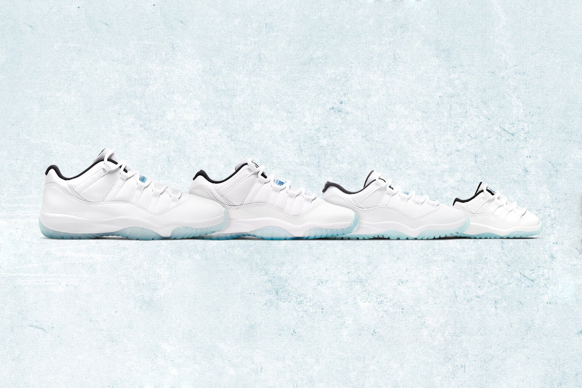 Air Jordan 11 Retro Low (PS) - White/Legend Blue