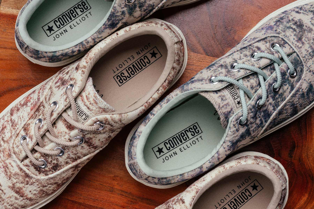 Converse x John Elliott Skid Grip Ox - French Oak/Green