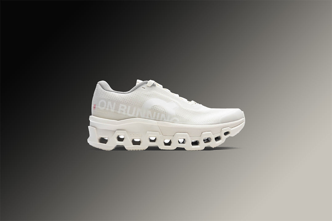 On x INVINCIBLE Women's Cloudmonster 2 'Deconstructed Perfection' - Ivory/White