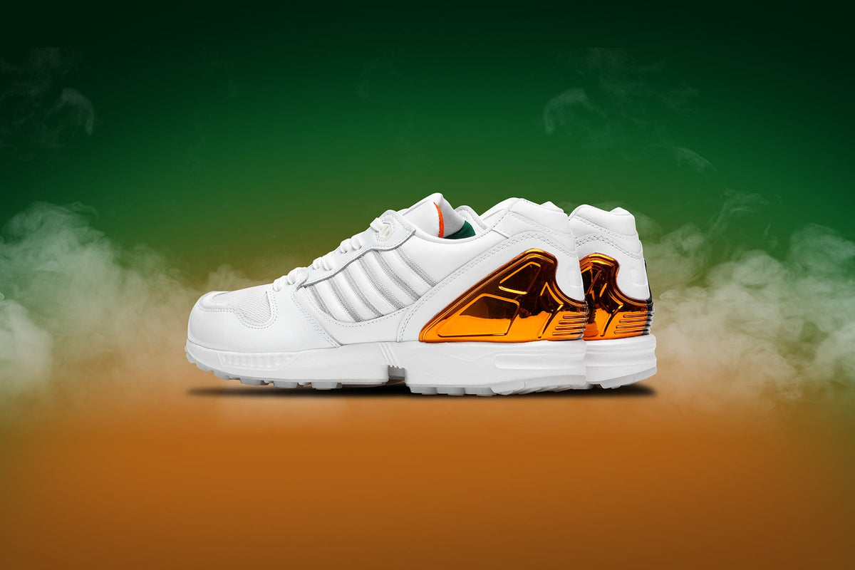 Adidas Originals x University of Miami ZX 5000 "The U" - Cloud White