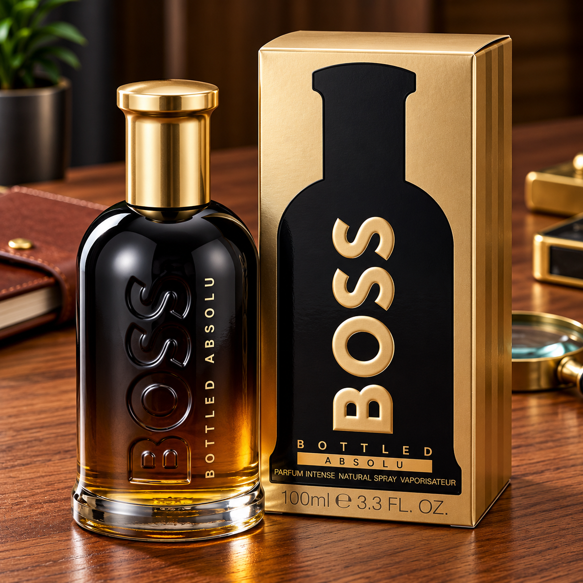 BOSS Bottled Absolu Parfum Intense for Men – 3.38 oz / 100 ml