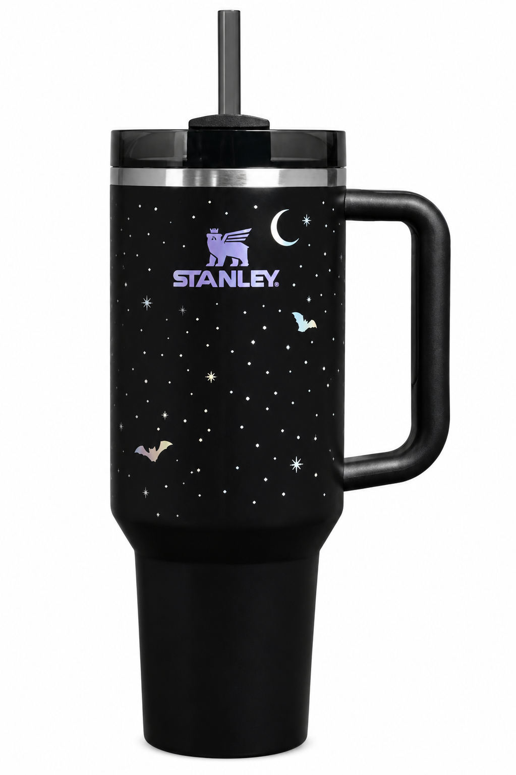 Stanley Quencher H2.0 FlowState Tumbler 40 oz / 1.18 L – Black Celestial Night Design