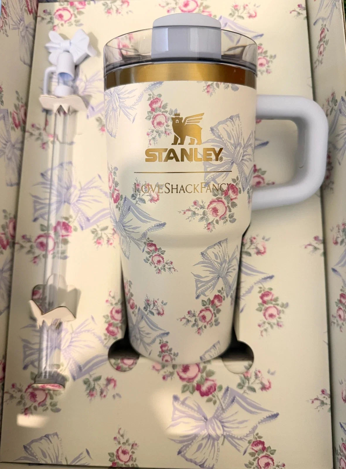 Stanley x LoveShackFancy 20oz Rosa Beaux Blue Tumbler