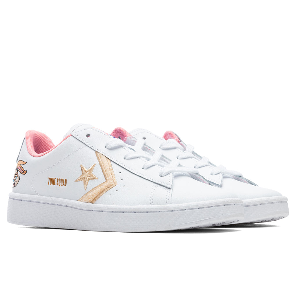 Kid's Pro Leather Ox "Space Jam" - White/White Onyx