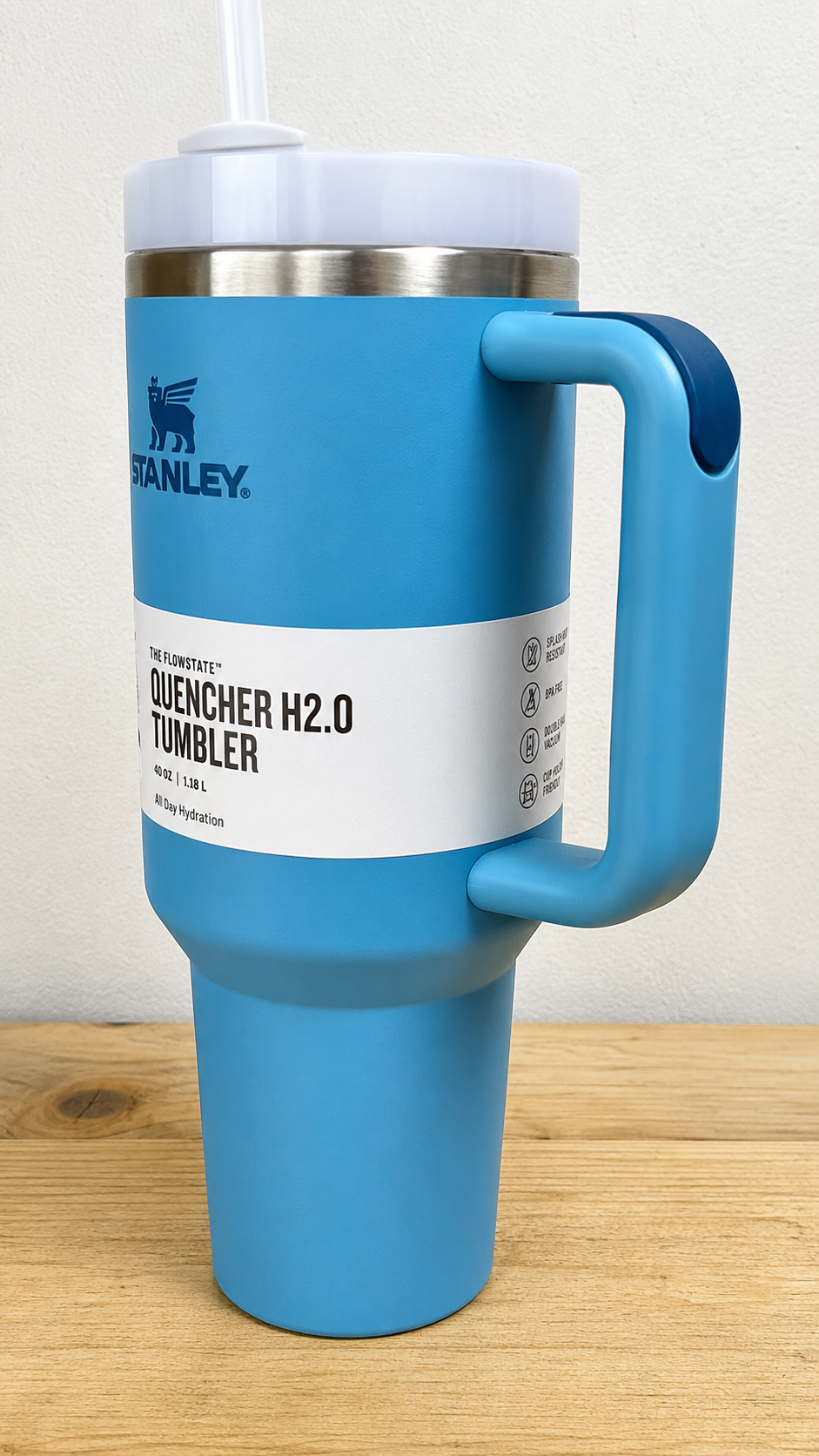 Stanley Quencher H2.0 FlowState Tumbler with Handle & Straw – 40 oz