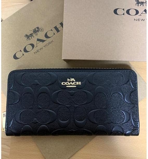 Coach F53834 Long Zip Around Wallet | Signature Leather