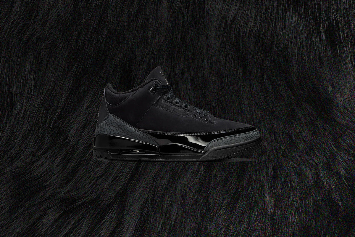 Air Jordan 3 Retro 'Black Cat' - Black/Dark Charcoal/White