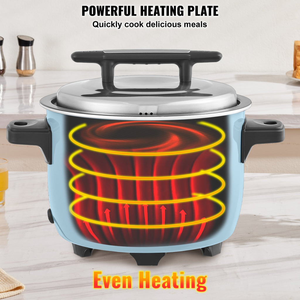 Heating plate with visible heating elements on a kitchen counter