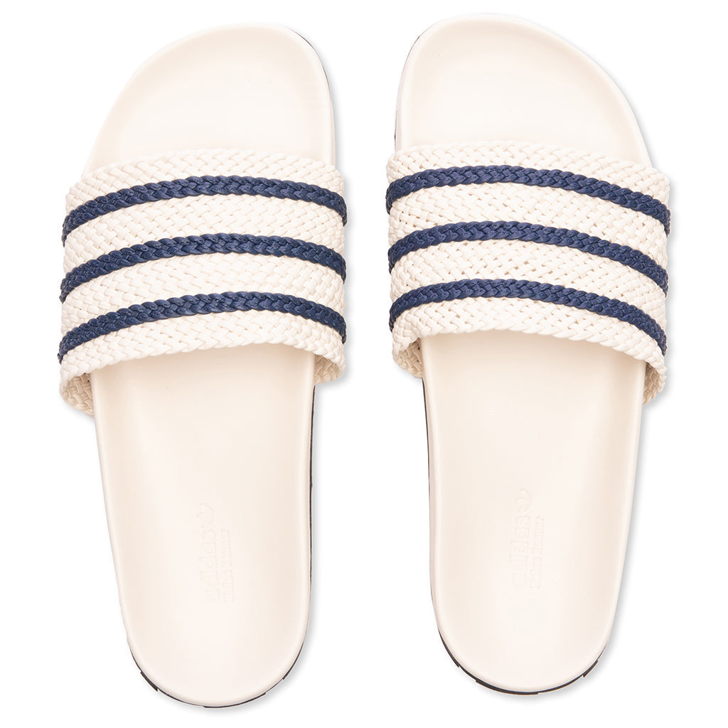 Adidas Originals x Wales Bonner Adilette - Wonder White/Night Indigo