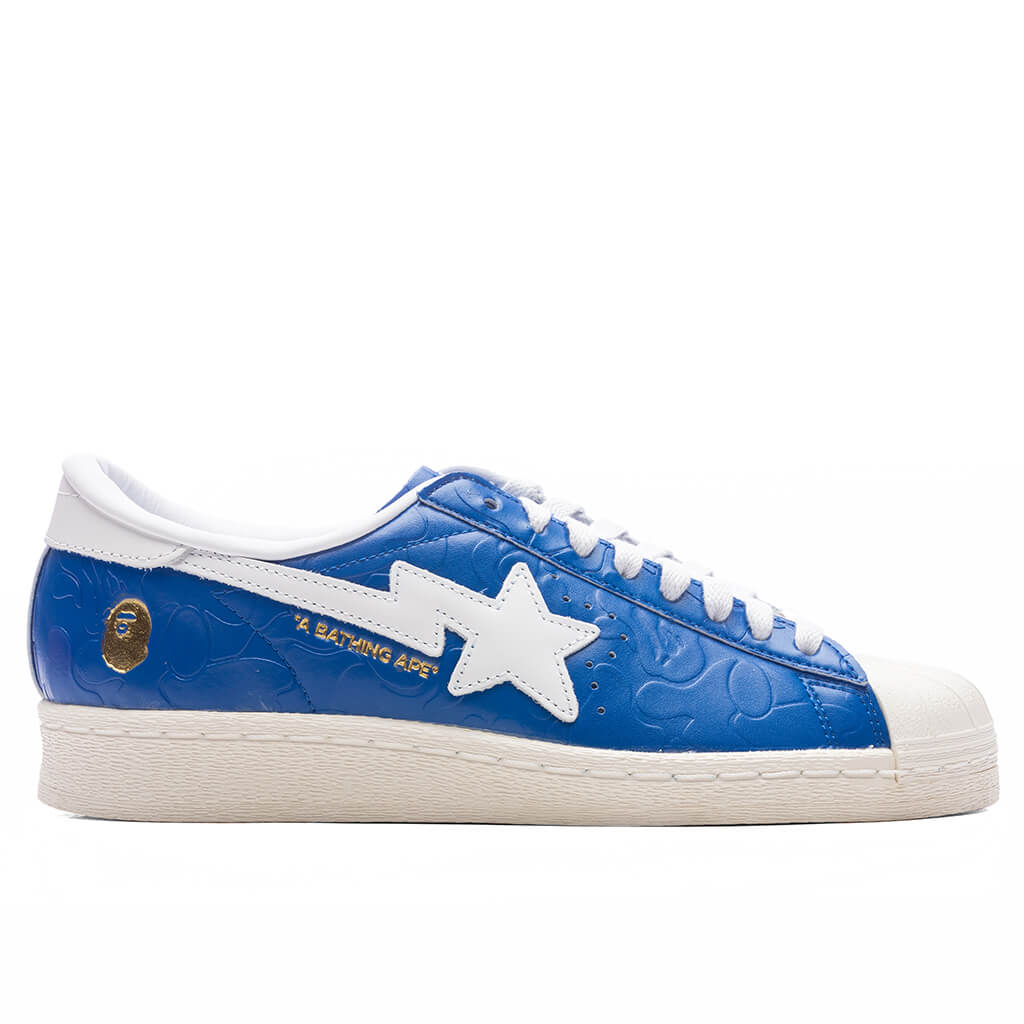 Adidas x BAPE Superstar - Blue/Cloud White/Off White