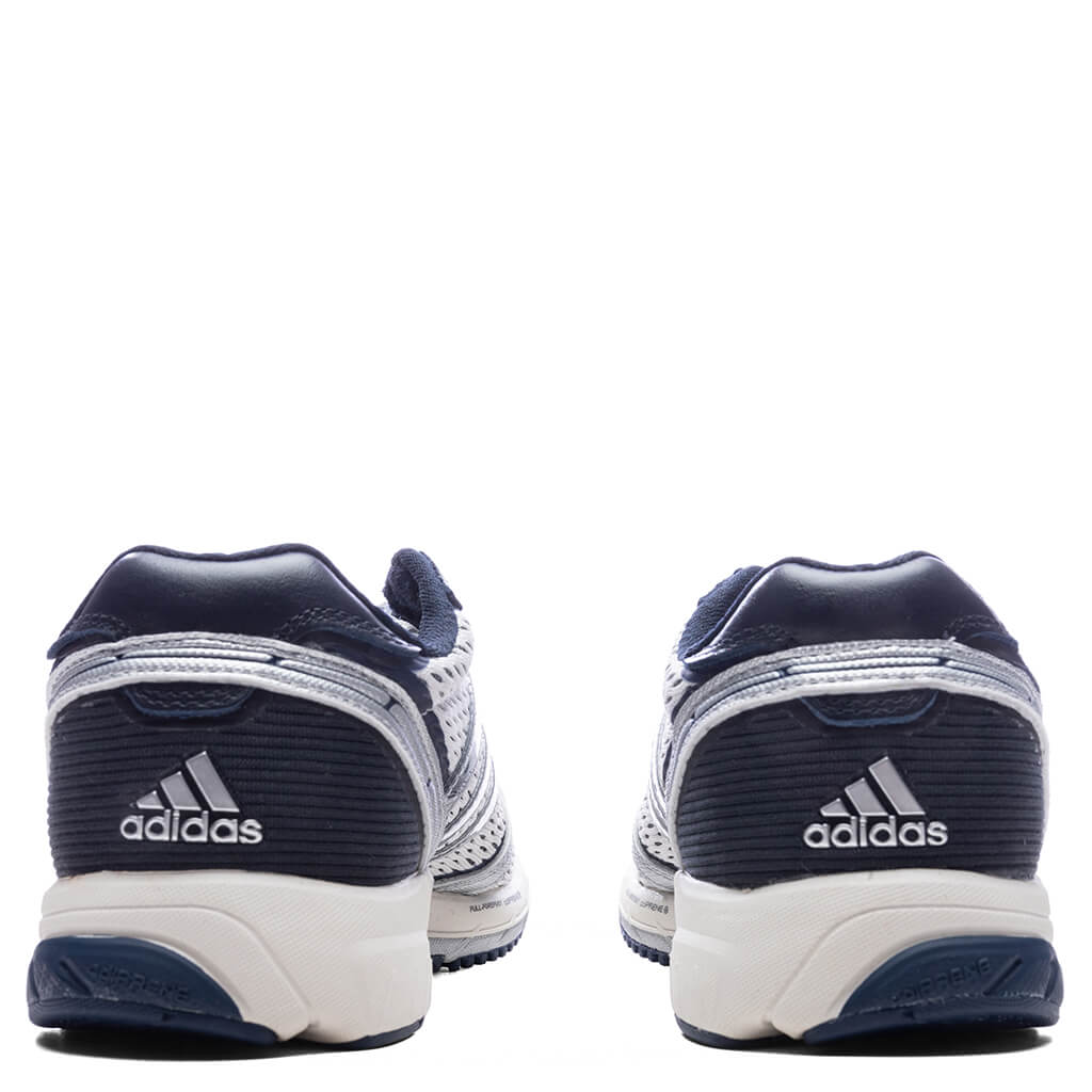 Adidas x Sporty & Rich Women's Adizero Adios - Cloud White/Collegiate Navy/Cloud White
