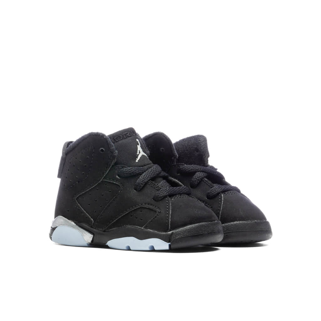 Air Jordan 6 Retro (TD)  - Black/Metallic Silver/Black