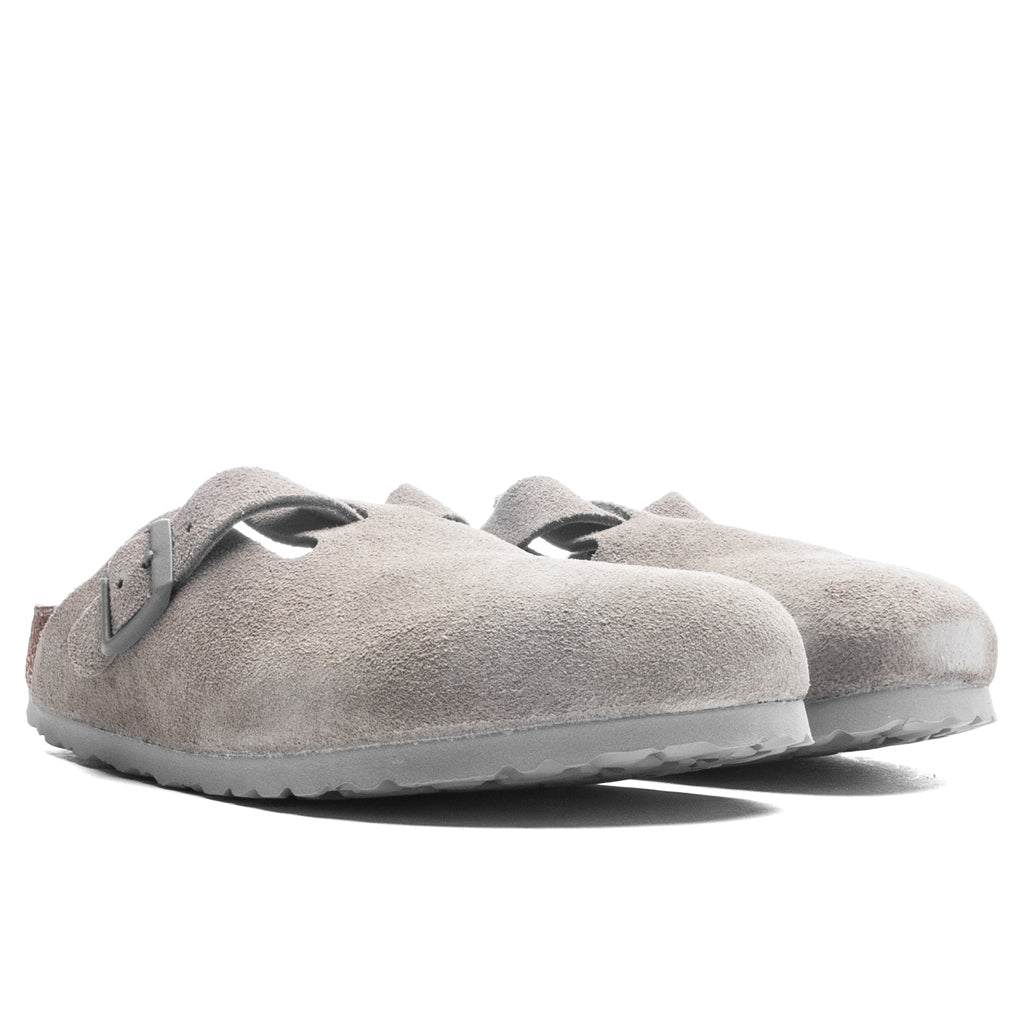 Boston Suede Leather - Stone Coin
