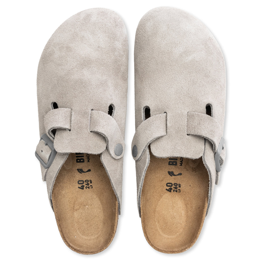 Boston Suede Leather - Stone Coin