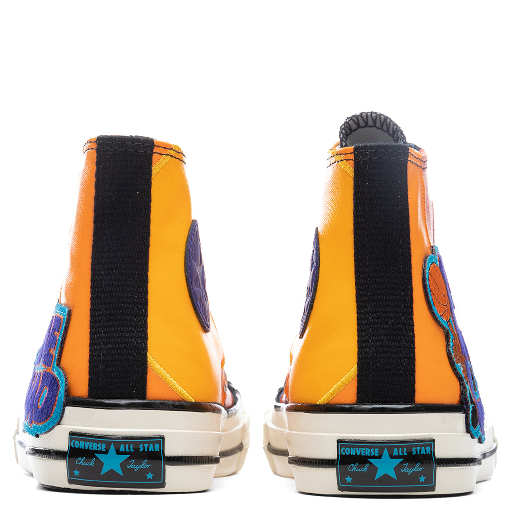 Kid's Chuck 70 Hi "Space Jam" - Black/Mantra Orange