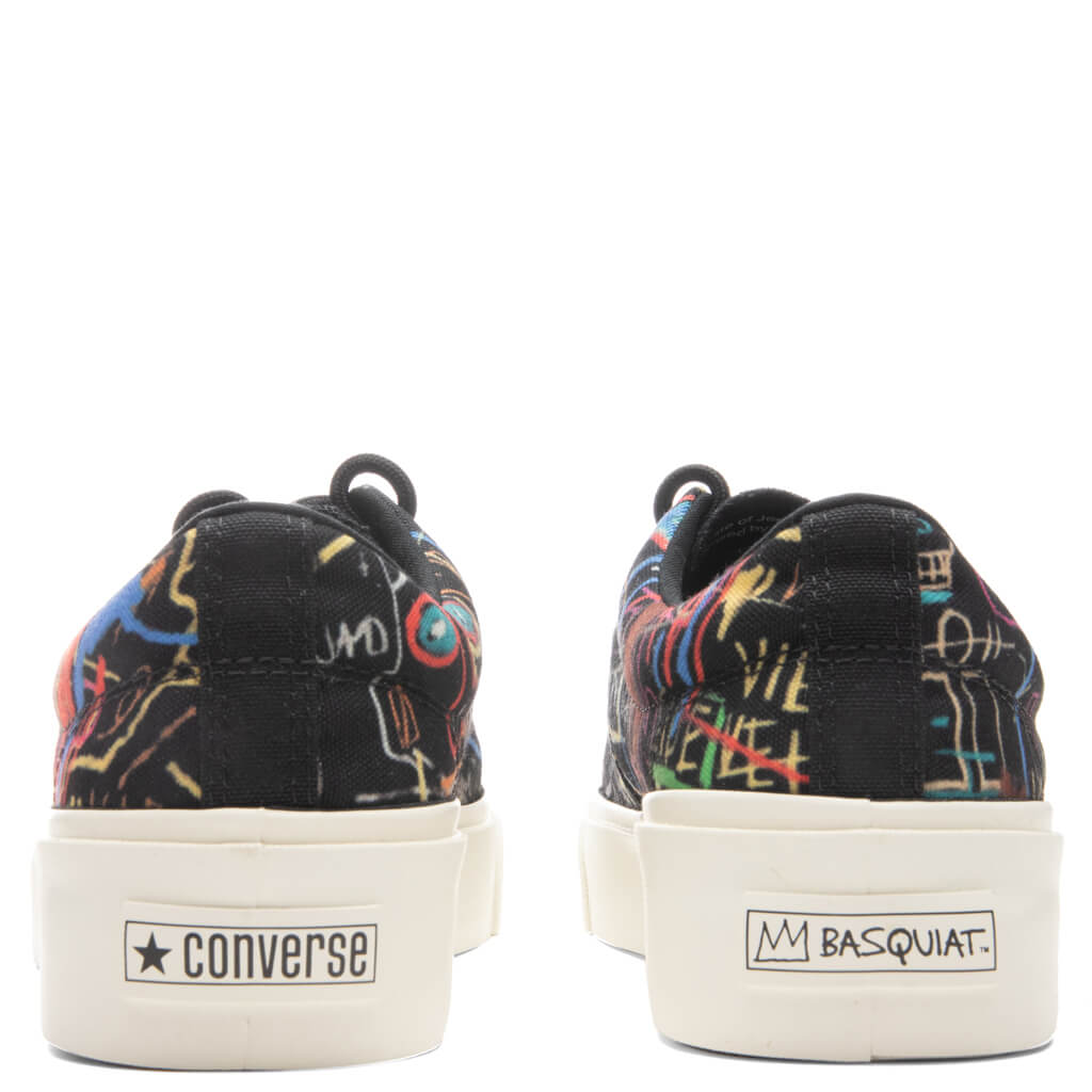 Converse x Jean-Michel Basquiat Skid Grip Ox - Black/Multi/Egret