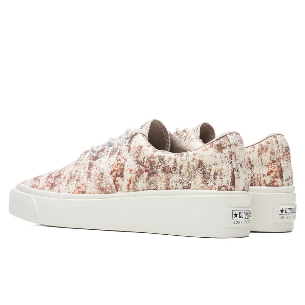 Converse x John Elliott Skid Grip Ox - Antique White/Brown