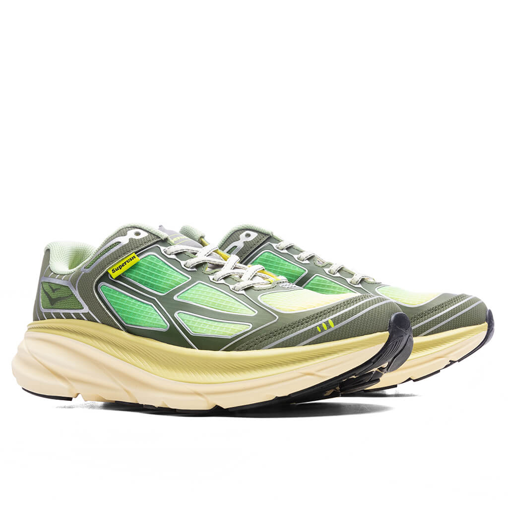 Hoka x Supervsn Clifton One9 - Green Flash/Limelight