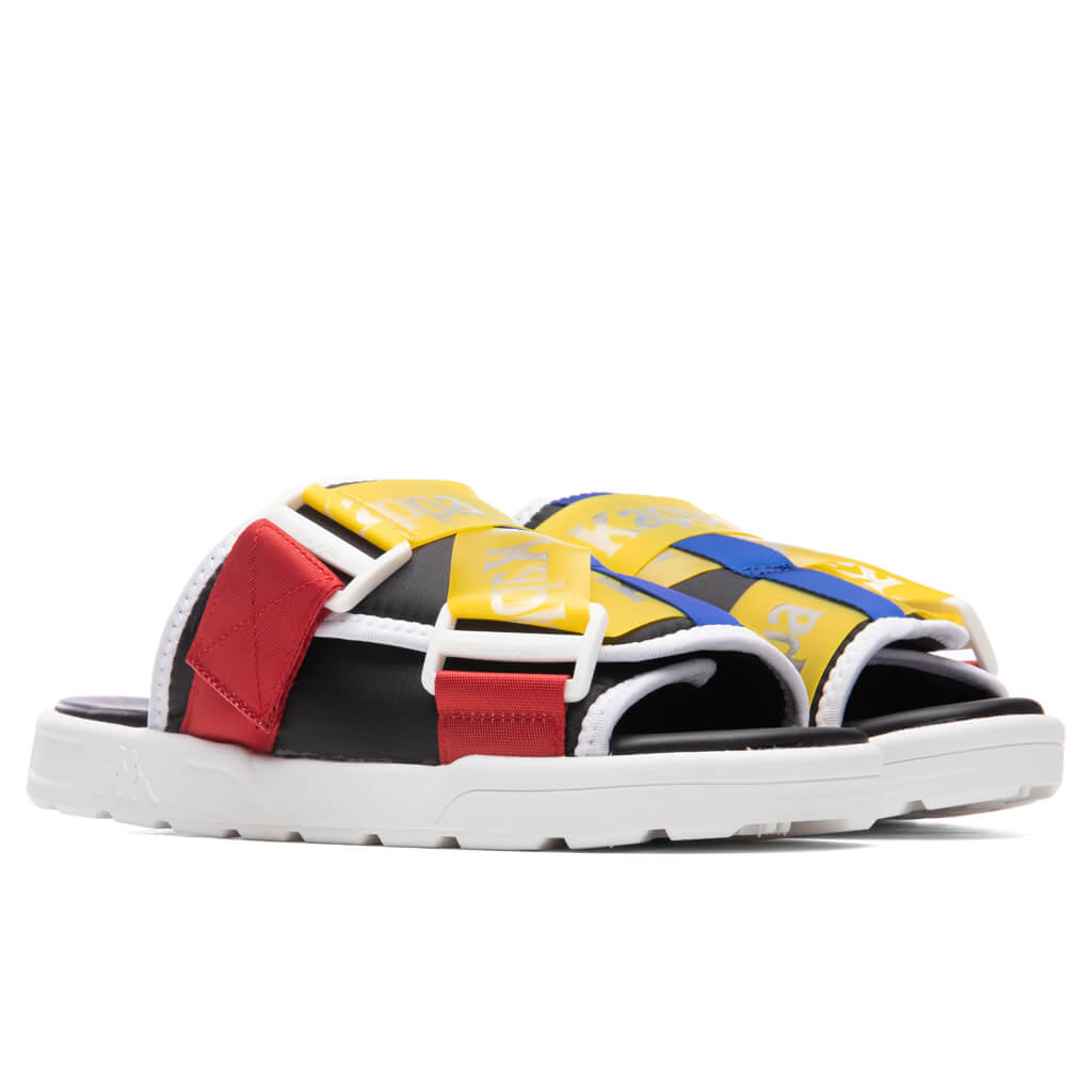 Authentic Mitel 1 Sandals - Black/Yellow