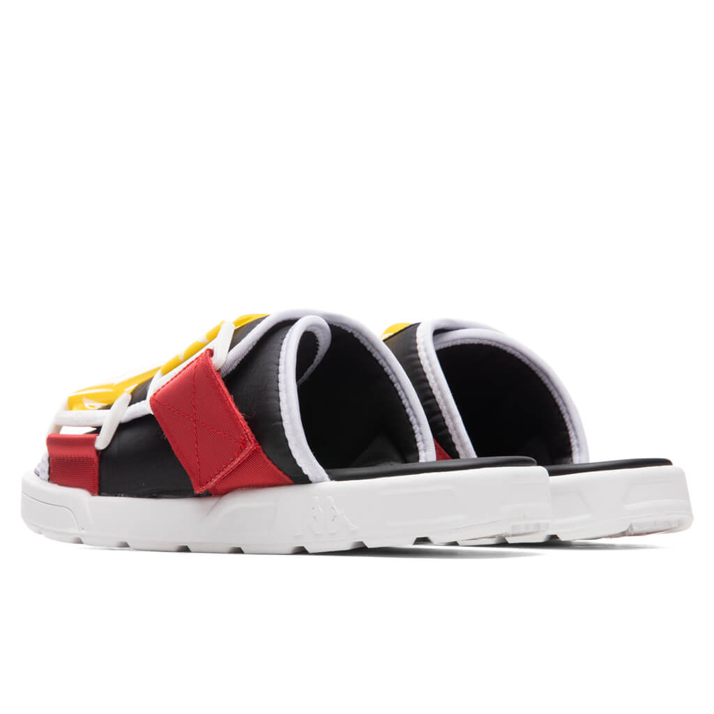 Authentic Mitel 1 Sandals - Black/Yellow