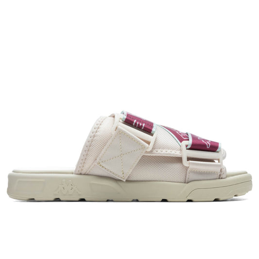 Logo Tape Kalpi Sandals - Beige Light Sand/Light Green