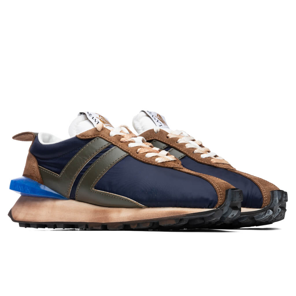 Running Sneakers - Navy Blue/Green