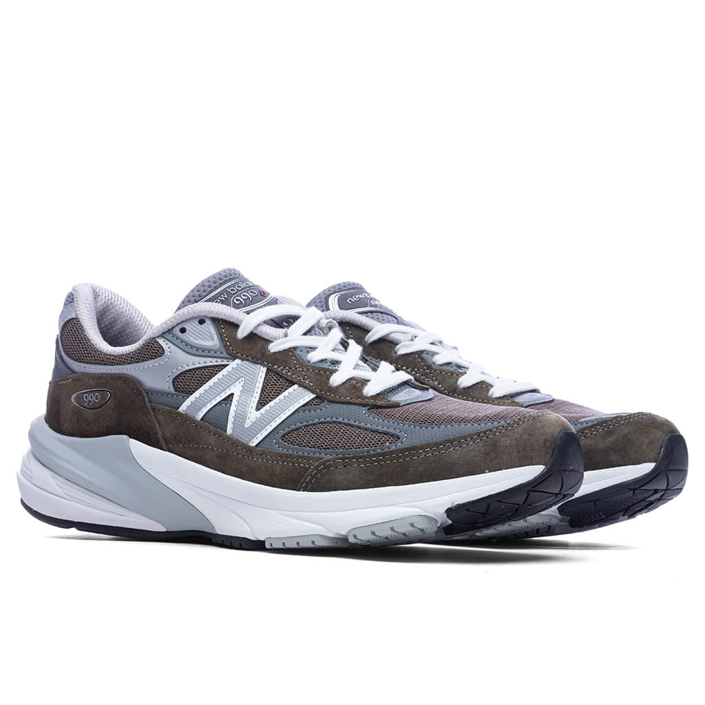 Made in USA 990v6 - Olive/Grey
