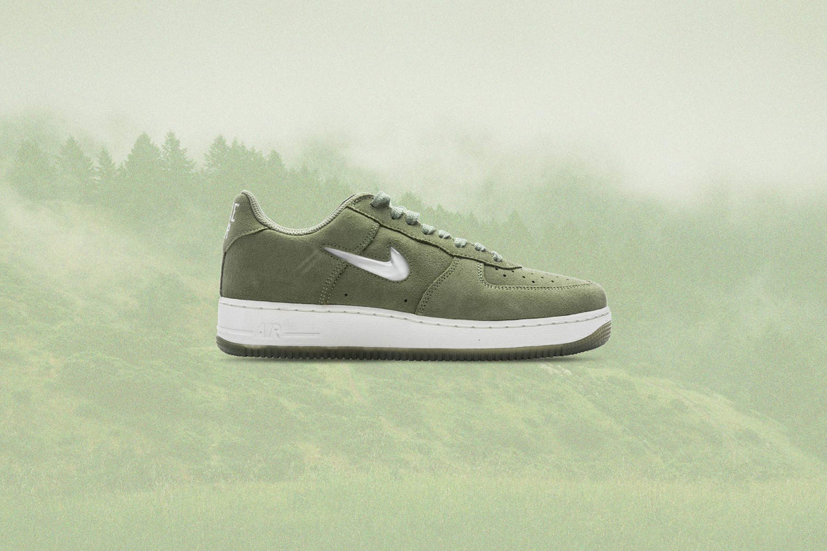 Air Force 1 Low Retro Green Suede - Oil Green/Summit White