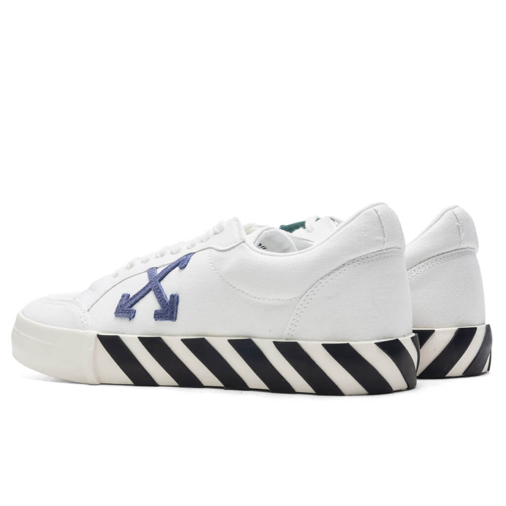 Low Vulcanized Canvas - White/Navy Blue