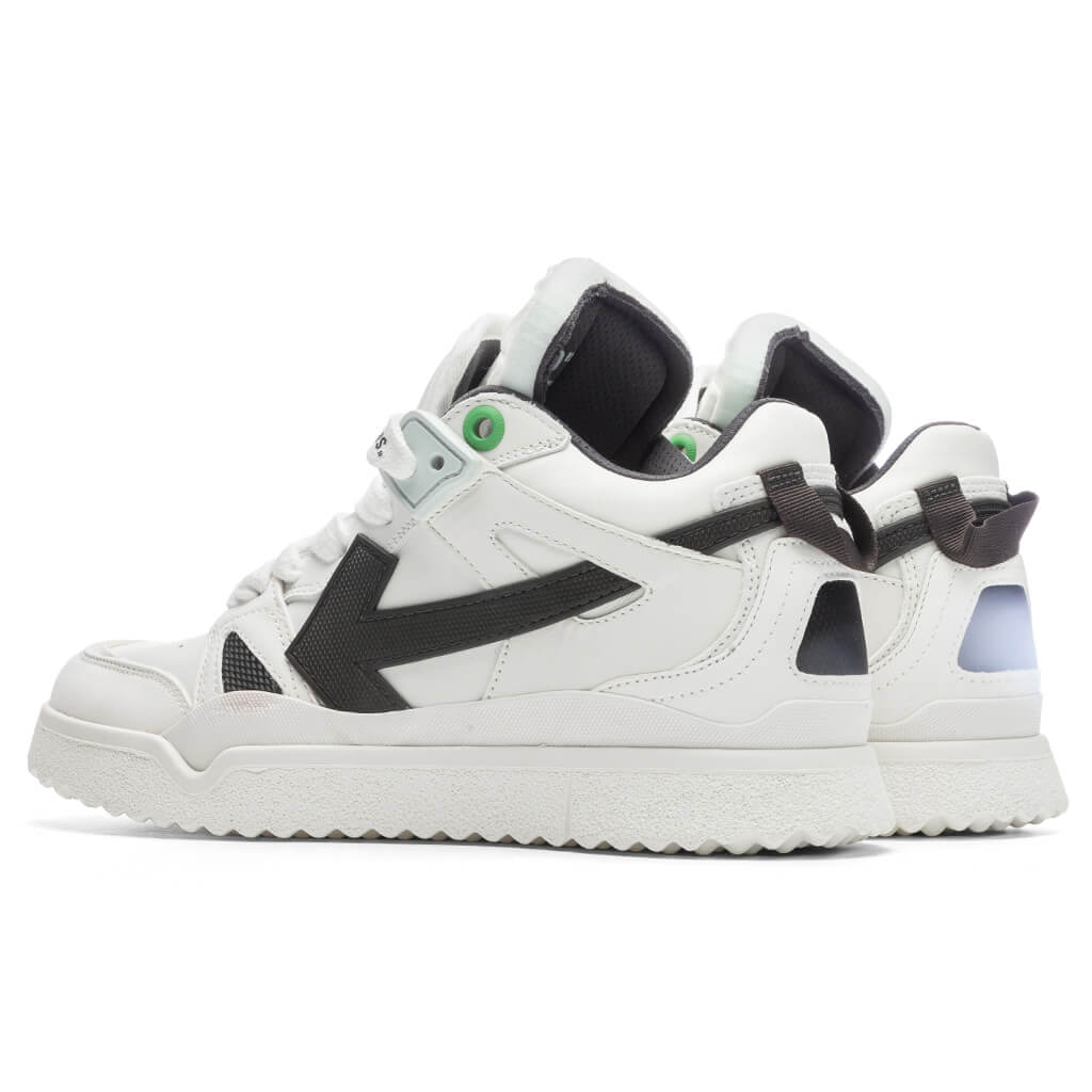 Midtop Sponge Sneakers - White/Black