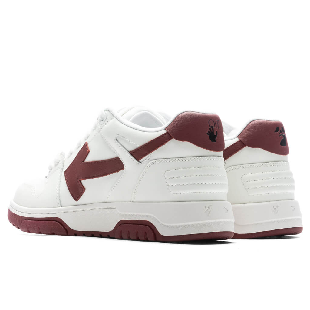Out of Office Calf Leather - White/Burgundy