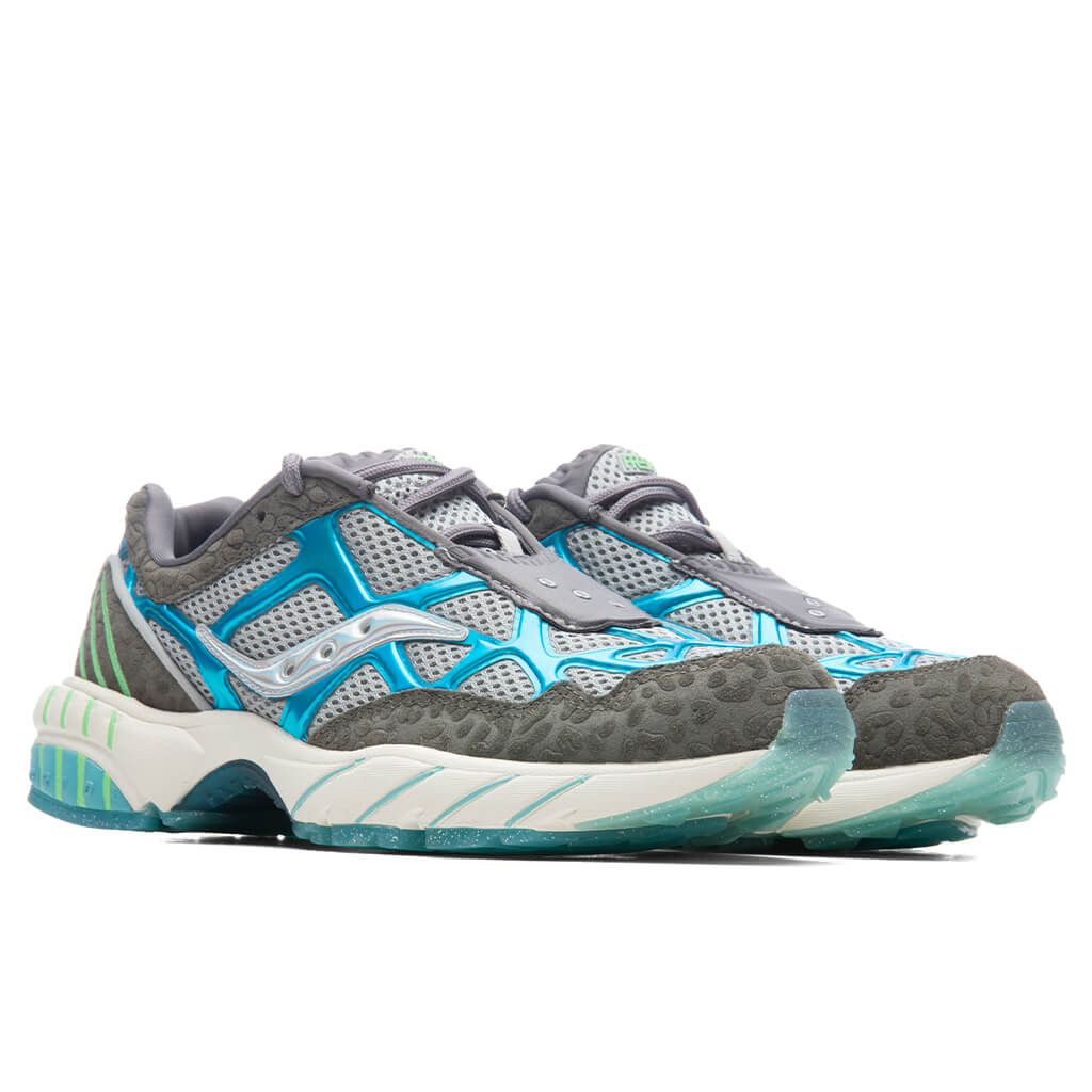 Saucony x FRESH RAGS Grid Web 'Manatee' - Grey/Blue