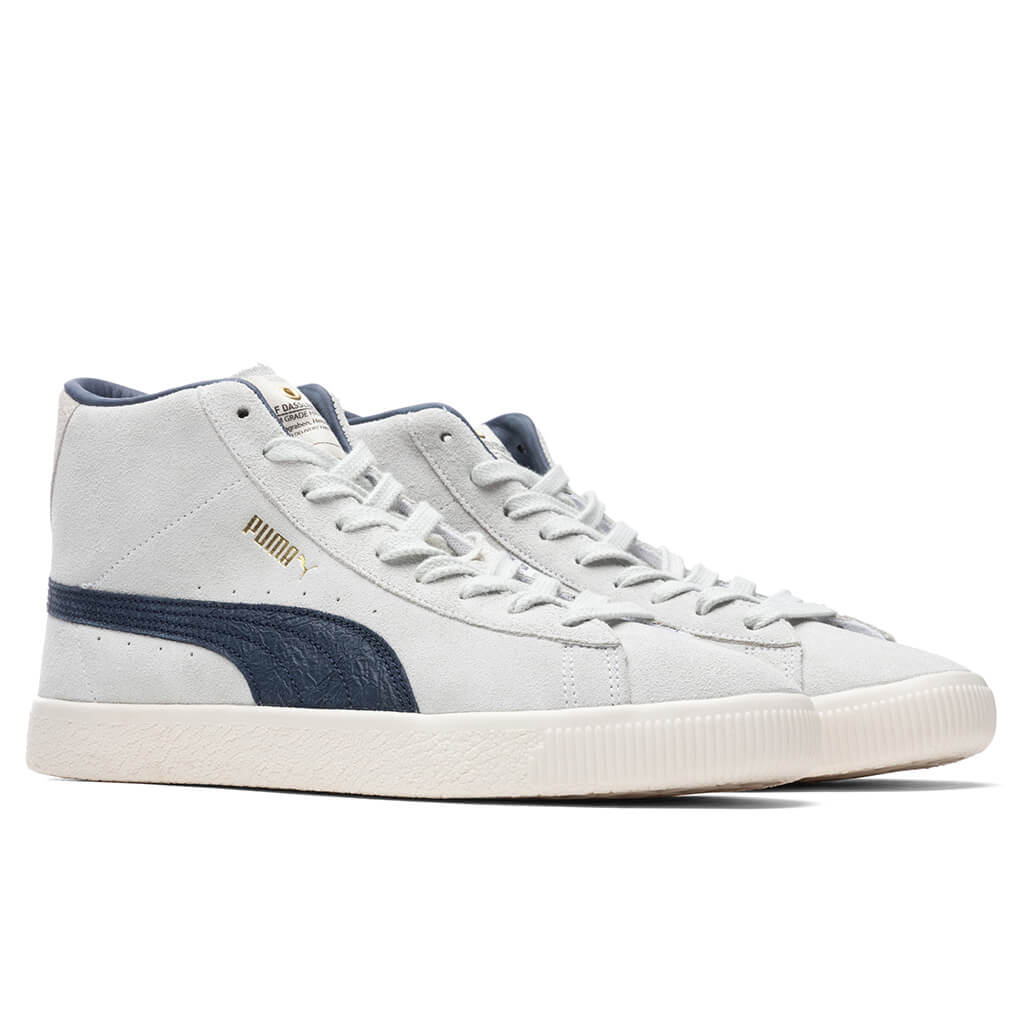 Suede Mid VTG RDL - White/New Navy