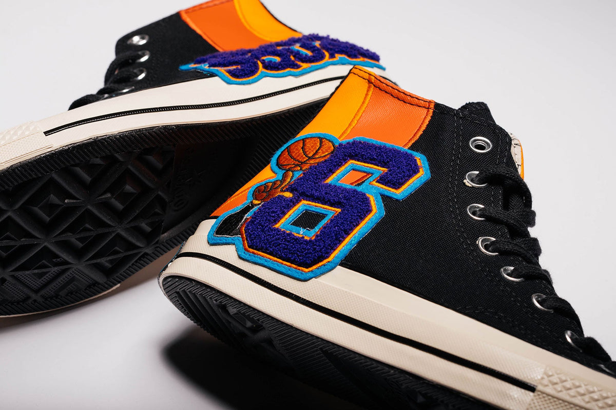 Chuck 70 Hi "Space Jam" - Black/Mantra Orange