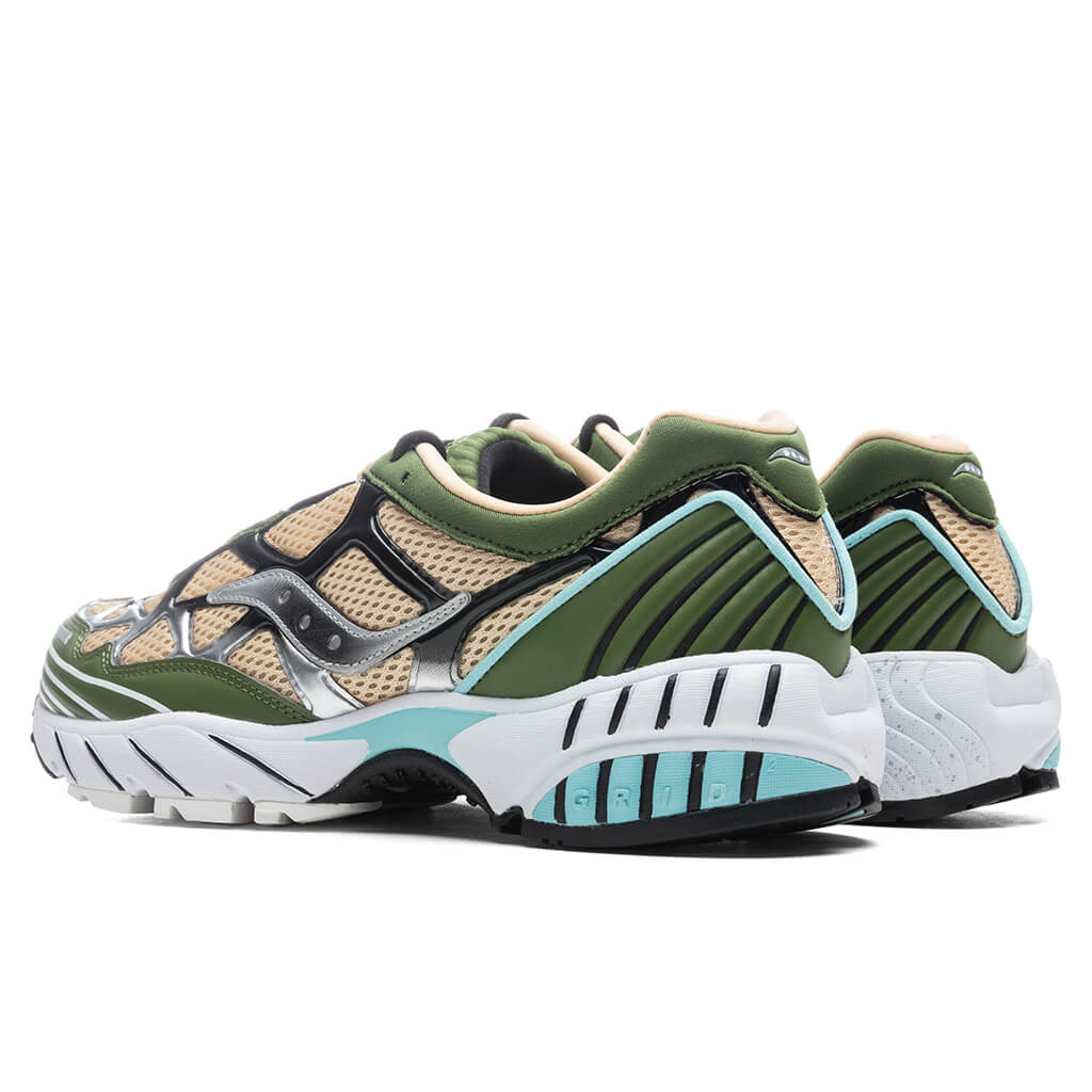 Grid Web - Pesto/Black/Blue