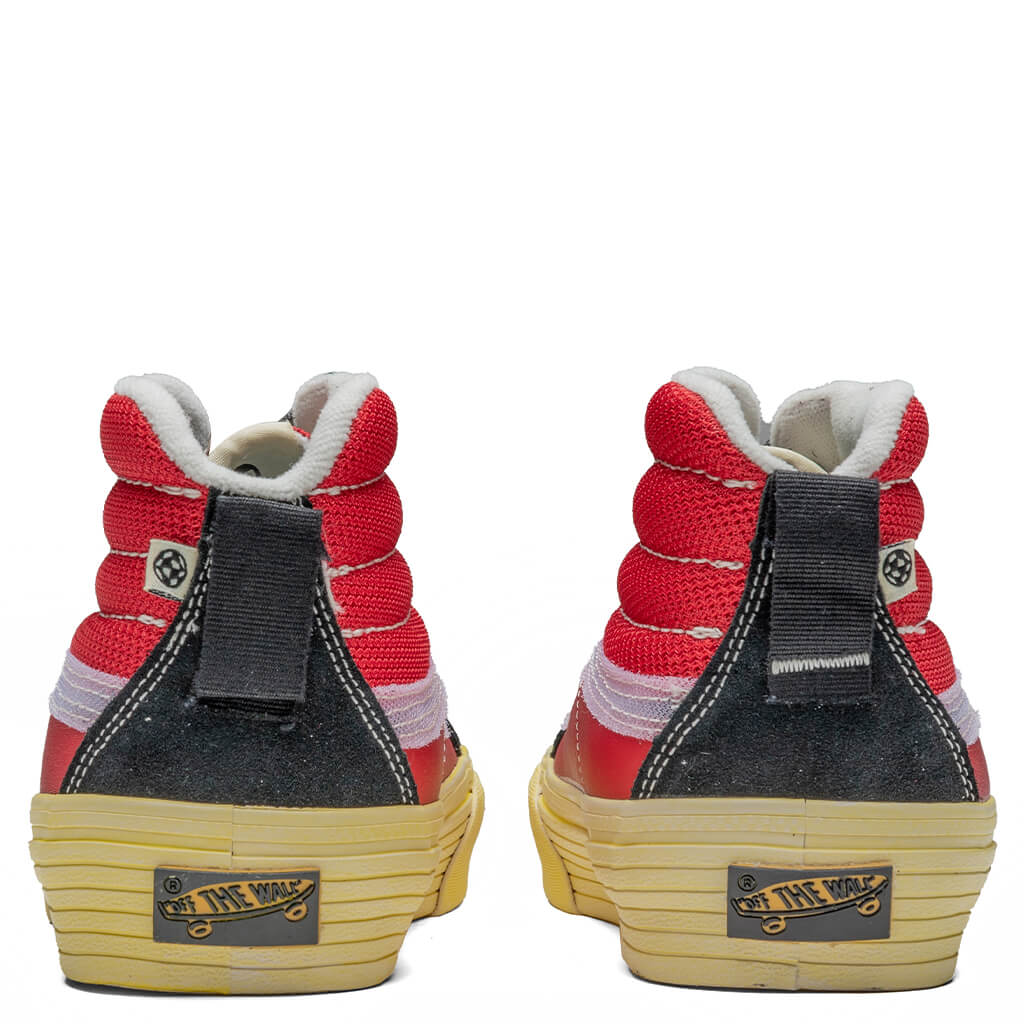 SK8-Hi Notchback Split VR3 LX Vintage - Black/Red