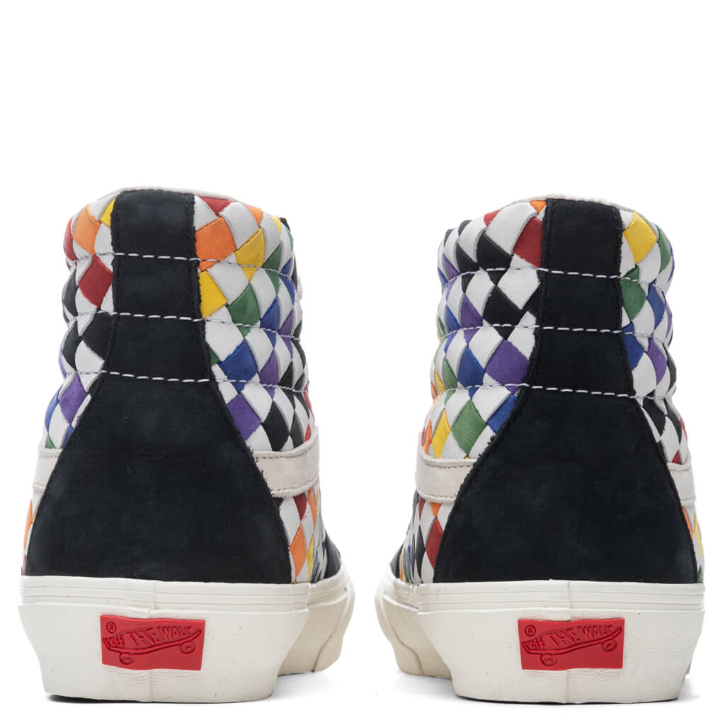 Sk8-Hi VLT LX "Pride" - Woven Leather Rainbow