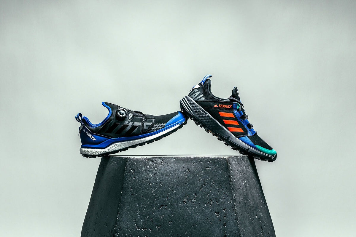 Originals x White Mountaineering Terrex Agravic Speed + - Core Black/Active Orange/Collegiate Royal
