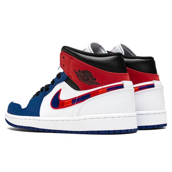 Air 1 Mid SE - White/University Red/Rush Blue/Black