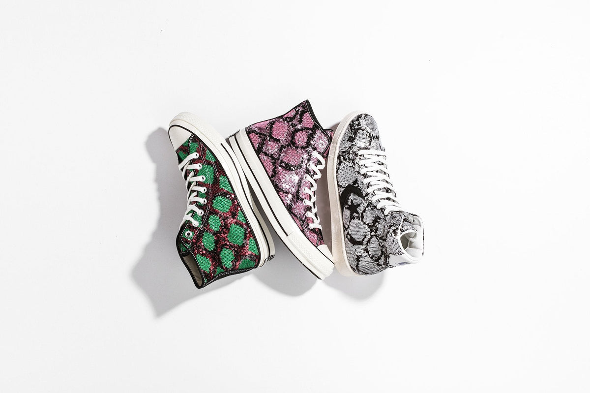 All Star 70 Hi 'Sequins'- Light Orchid/Egret/Black/Lilac