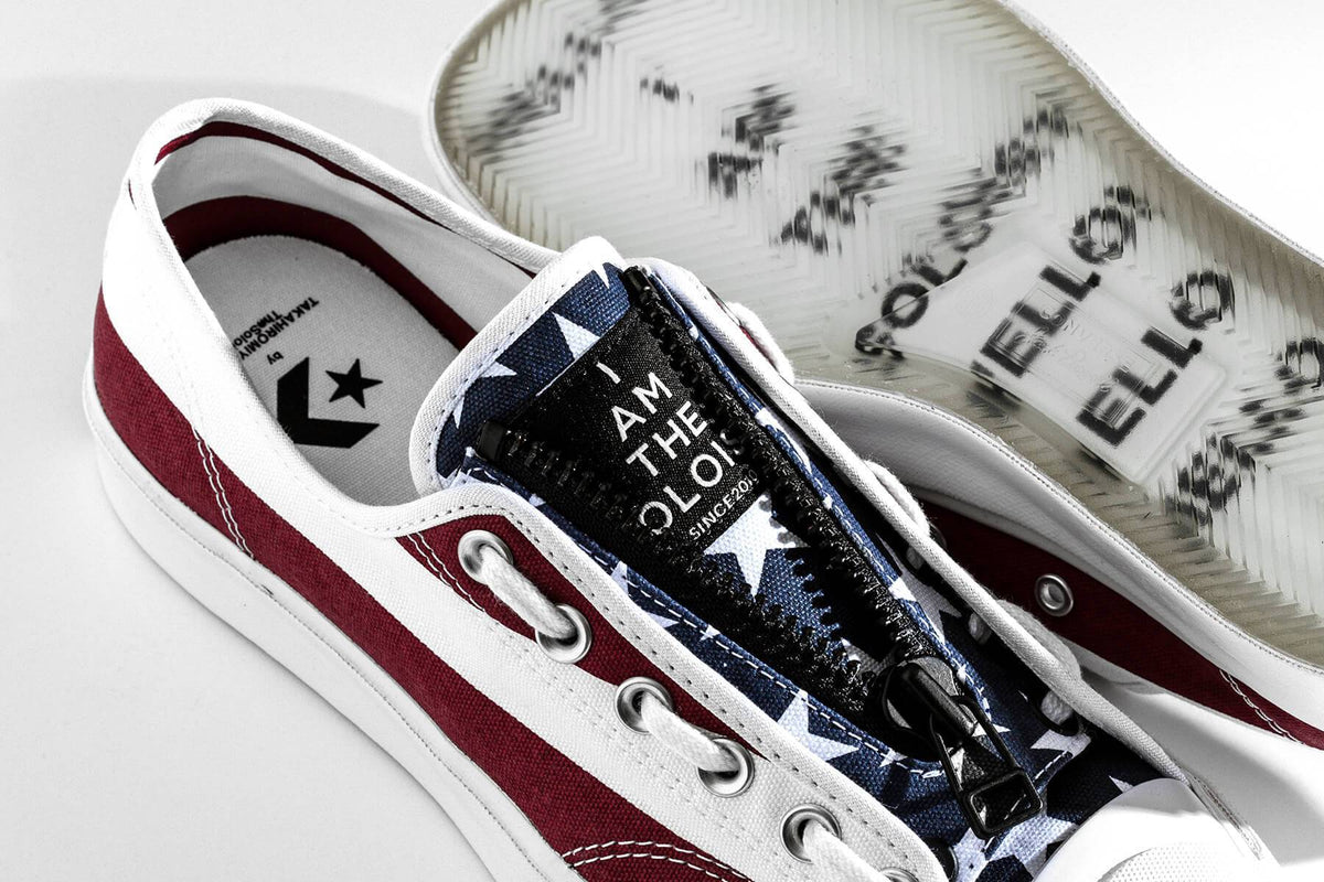 Converse x Jack Purcell Ox Takahiro the Soloist - Black/White/Garnet Rose