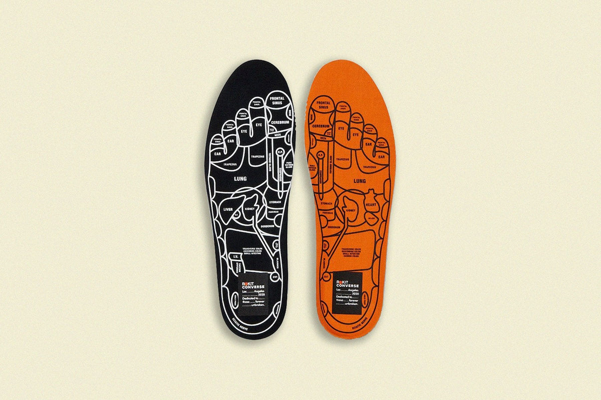 Converse x Rokit Pro Leather Ox "Orange Pop" - White/Optical White