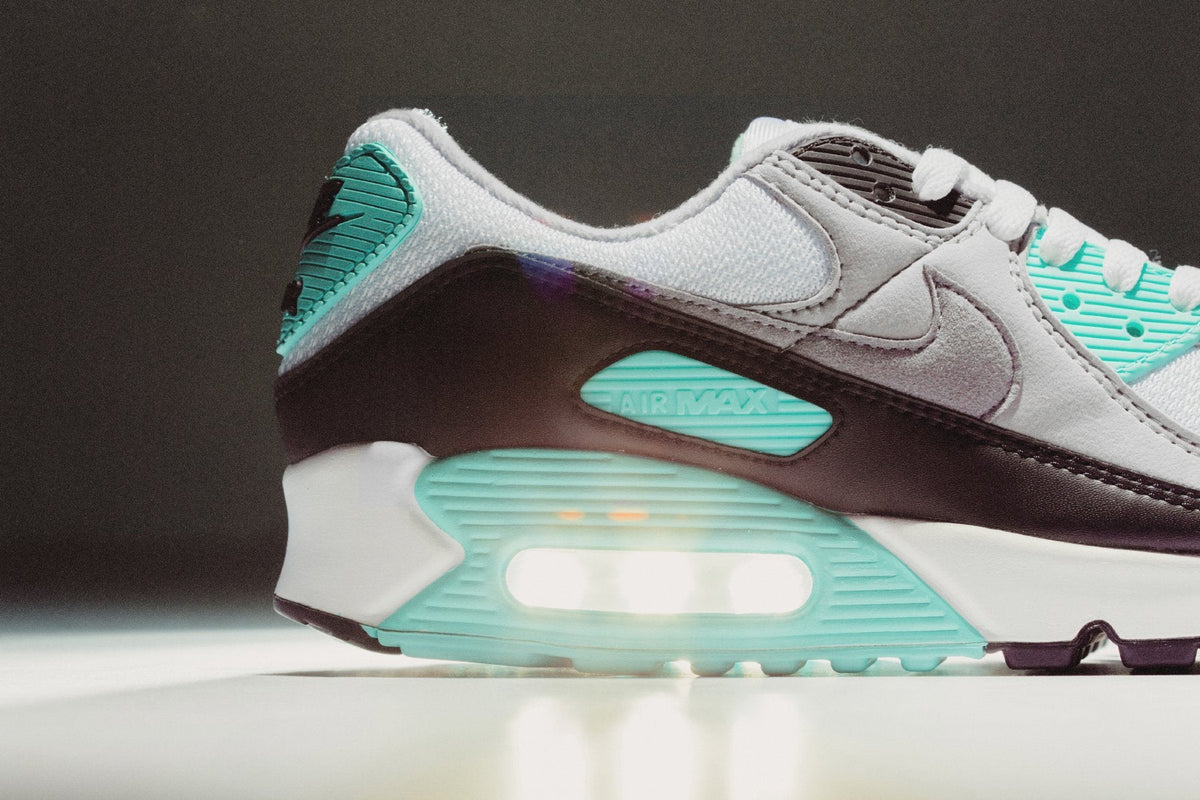 Air Max 90 - White/Particle Grey/Hypher Turq/Black