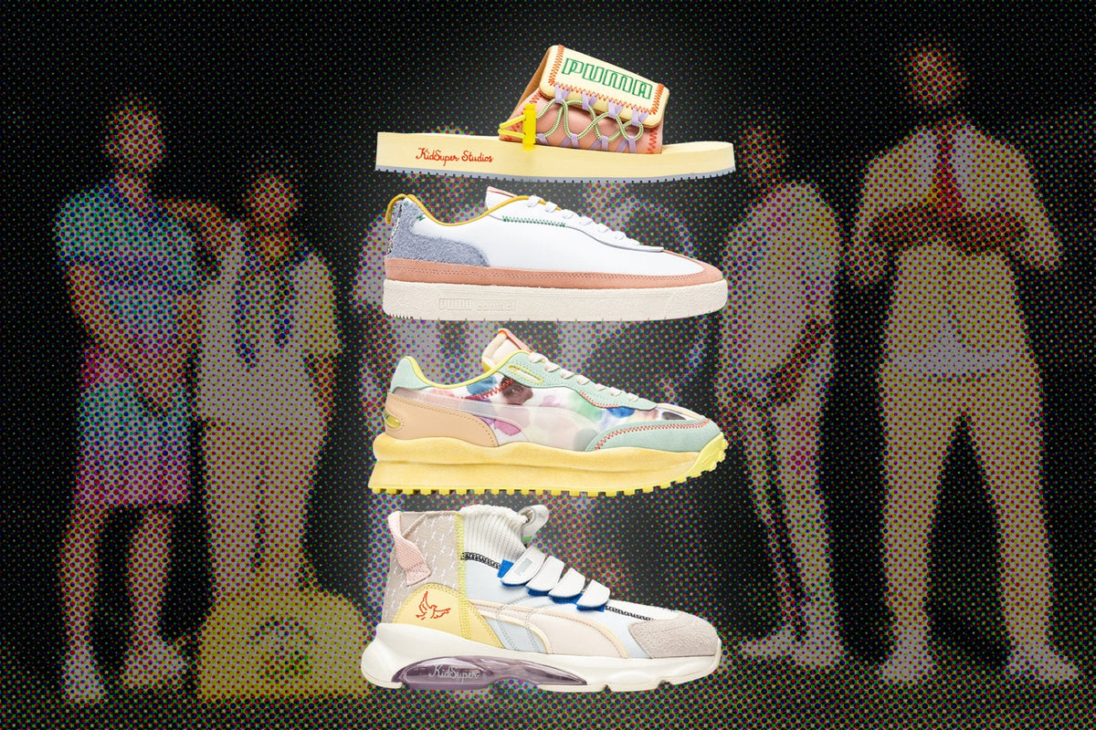 Puma x KidSuper Studios Oslo-City - Puma White/Peach Beige