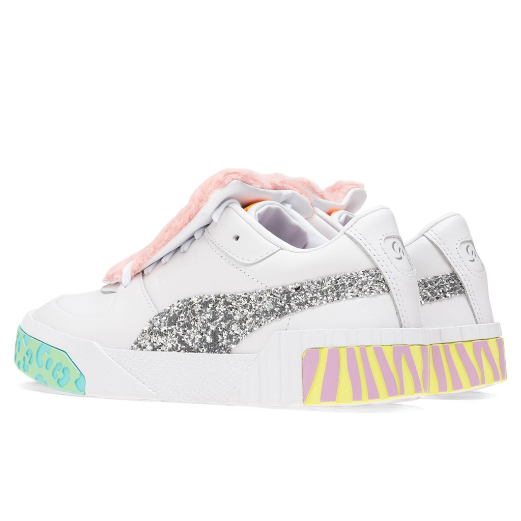 Puma x Sophia Webster Women's Cali Fur - Puma White-Metallic Silver