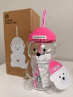 Starbucks Korea Bearista Bear Glass Cold Cup 591ml 20oz Pink