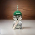 Starbucks Bearista Bear Glass Cup 2025 20oz | Rare Beanie Cup