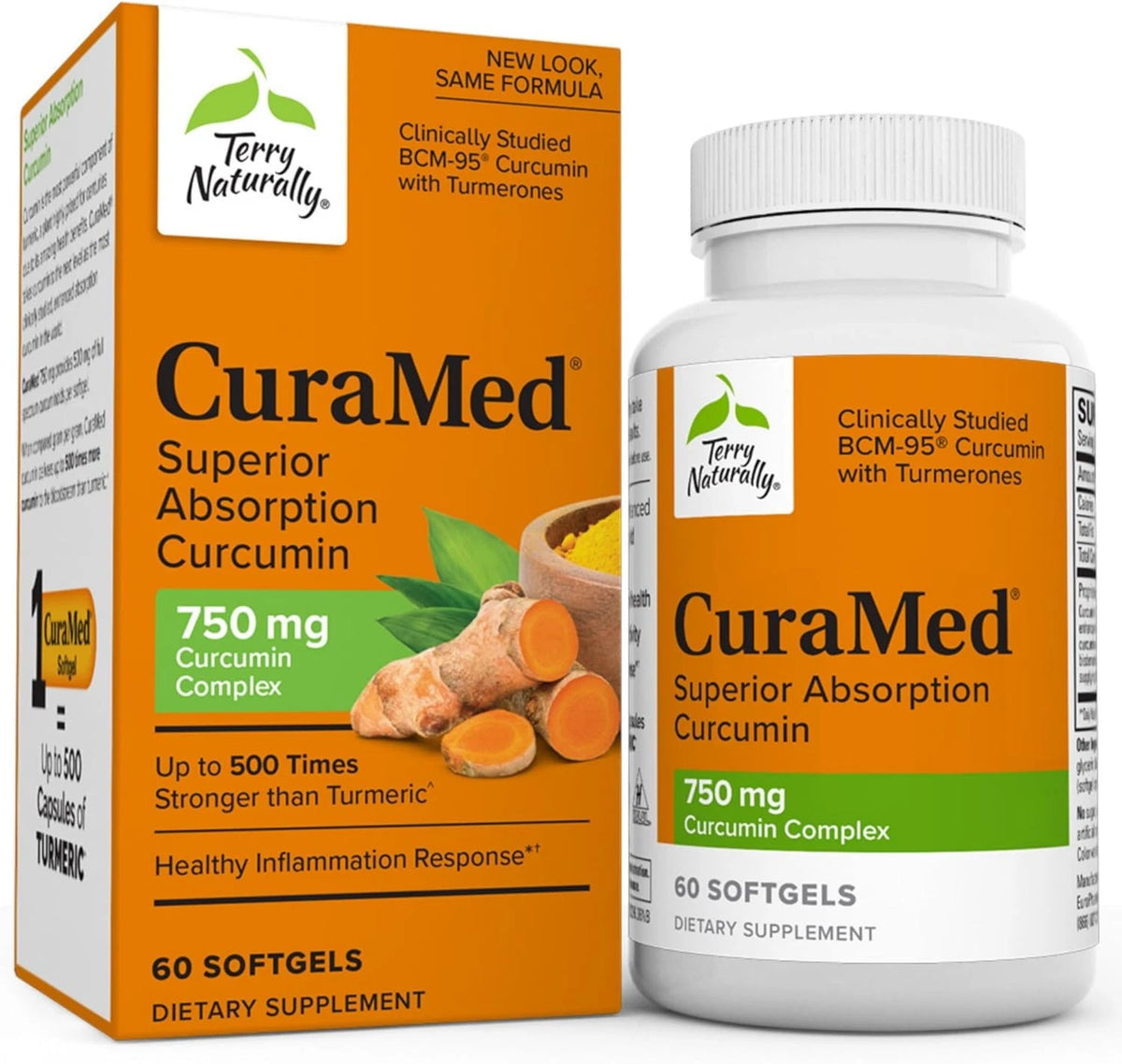 Terry Naturally CuraMed 750mg Curcumin Complex Softgels