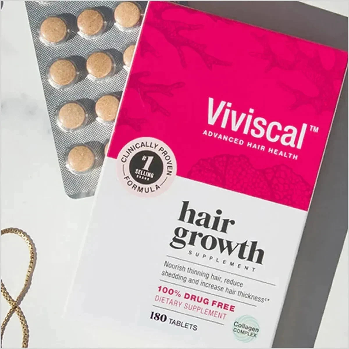 Viviscal Hair Growth Supplement 180 Tablets | Advanced Formula
