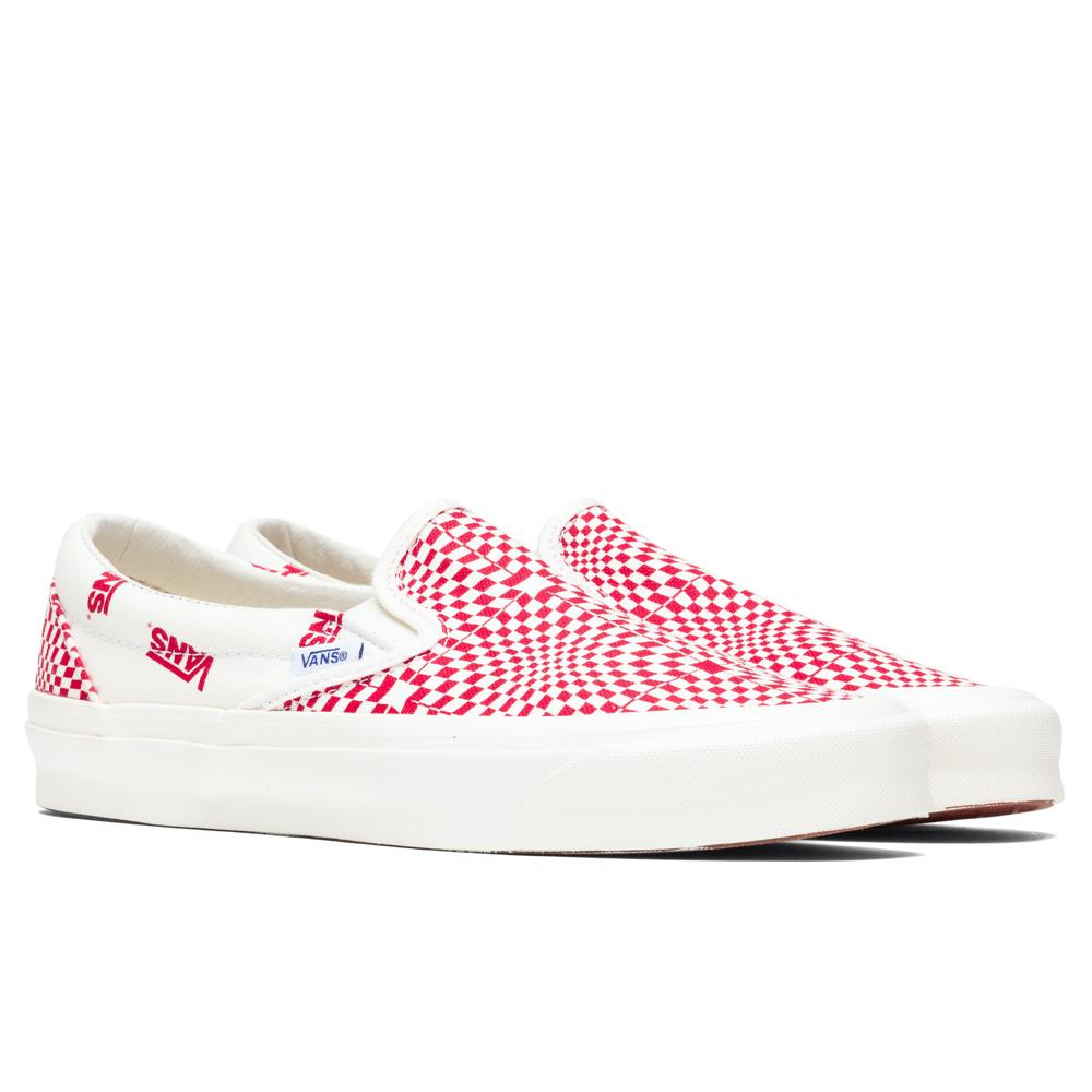 OG Classic Slip-LX - Optical Check/Racing Red
